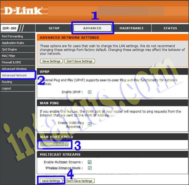 Advanced Network settings